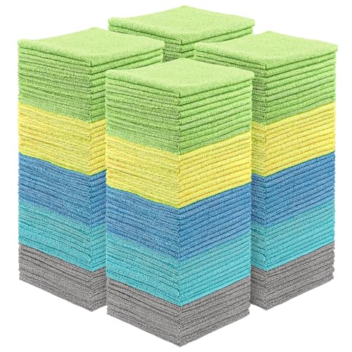 Microfiber Cleaning Cloth 400 PK (Multicolor / 11.5 x 11.5 Inch)