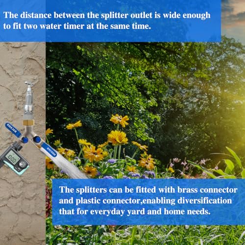 Brass Garden Hose Splitter (Hose Splitter 2 Way)