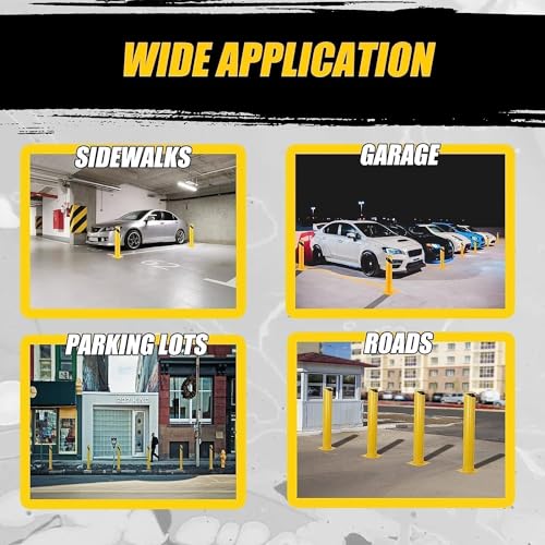 4 Pack Heavy Duty Safety Bollards (42 inch)