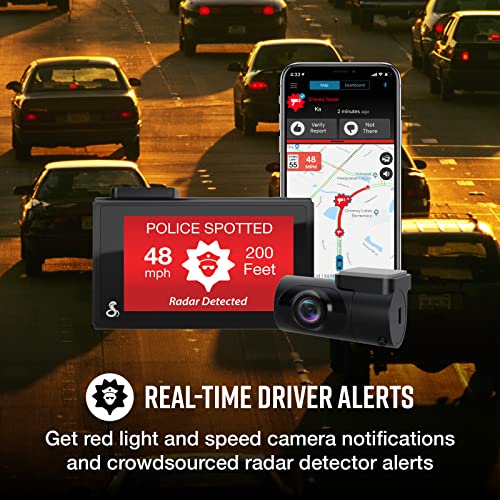 Smart Dash Cam + Rear Cam (QHD Front and Rear View)