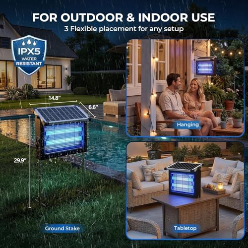 Solar Bug Zapper (Black)
