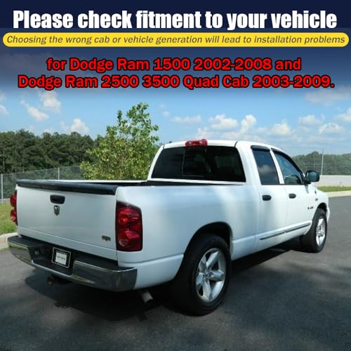 Rain Guards for Dodge Ram 1500 2002 (For Dodge Ram1500 2002-2008 -Quad Cab)