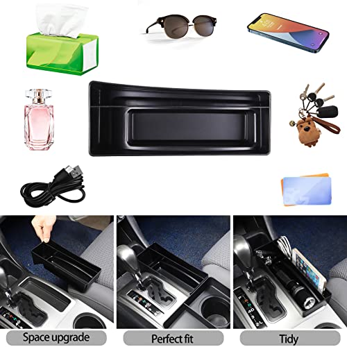Car Central Control Tray Storage Box Organizer Compatible with Toyota Tacoma 2006 (Gear side storage box)