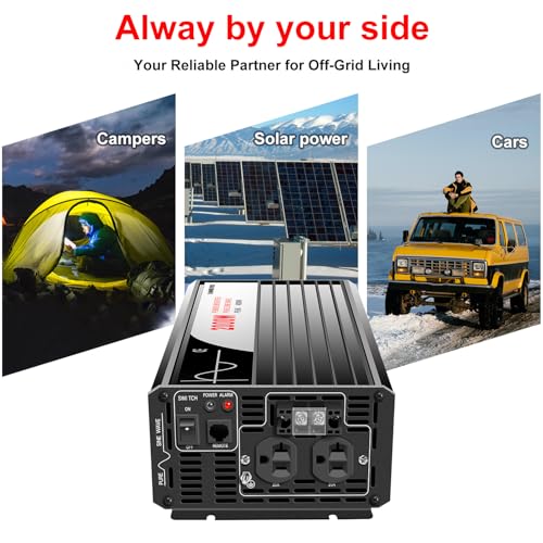 2000W Pure Sine Wave Inverter (DC48V (Range 40V-60V) 2000W)