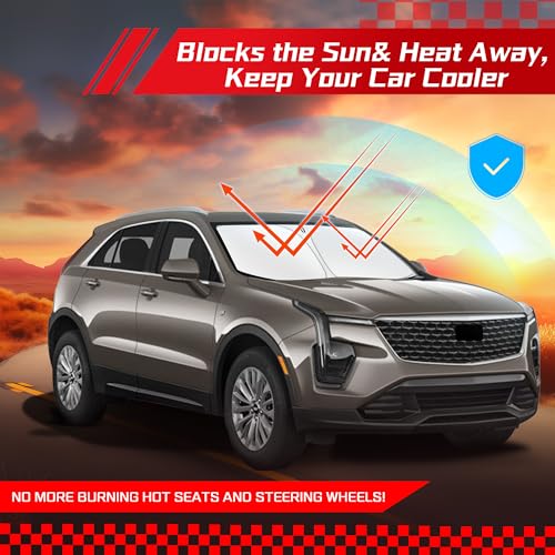 Windshield Sun Shade for Cadillac XT4 2019 (for Cadillac XT4 2019-2026)