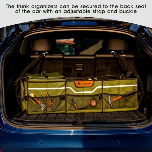 Car Trunk Organizer for SUV (Oversize / GREEN)
