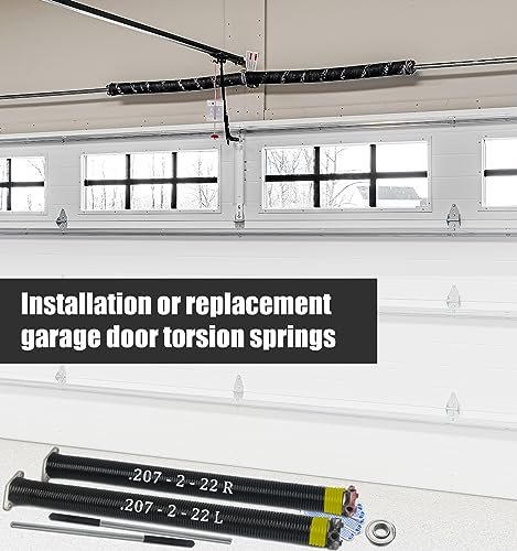 207x2x22 Garage Door Torsion Spring Set with Non (.207x2x22")
