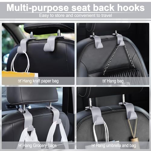 Car Seat Headrest Hook (Gray)