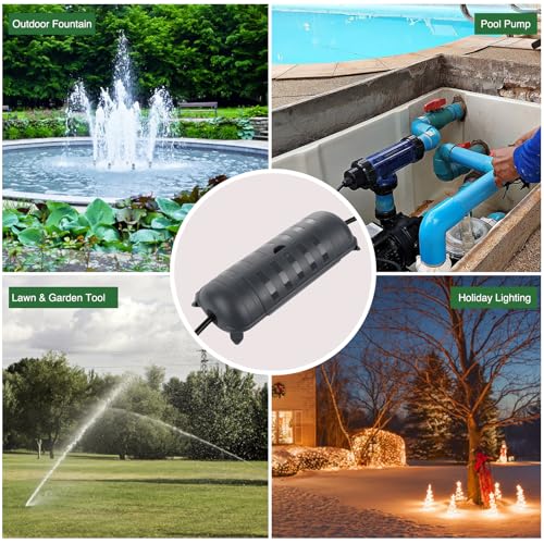 Outdoor Extension Cord Safety Cover (Gray / Medium Box: 9.5" L x 3" W x 2.9" H)