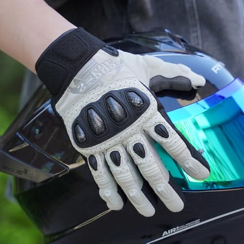 SPS 2 Unisex Touchscreen Road Racing Motorcycle MTB Sports Gloves Also fit BMX MX ATV Mountain Bike Bicycle Cycling Off (White SPS-2 / L Youth)