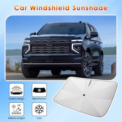 for Car Windshield Sunshade Umbrella 2021 (for 2021-2026 Chevy Tahoe)