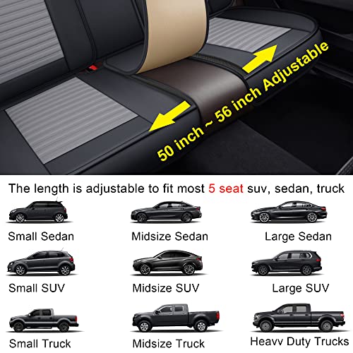 Car Seat Covers Full Set (Gray+Black / Full set)