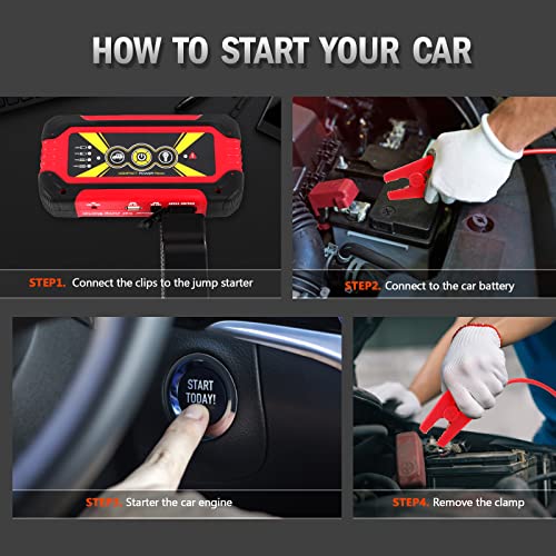 Smart Jumper Clamp Automotive Jump Starter Booster Clamp Cables