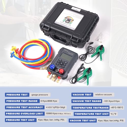 3 Way Digital Manifold Gauge (3-Way Digital Manifold Gauge)