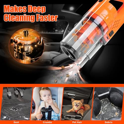Car Cleaning Kit (Orange / 17PCS)