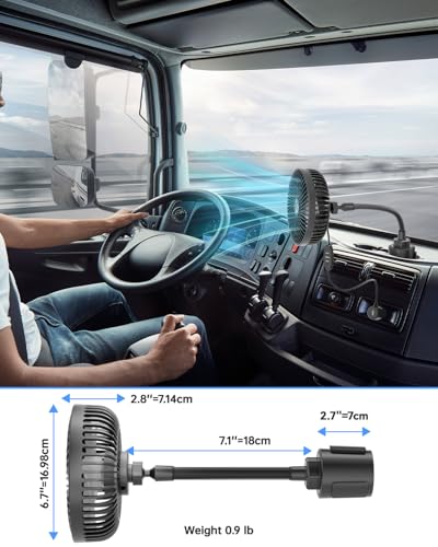 12V Car fan 3 (Cigarette Lighter Powered)