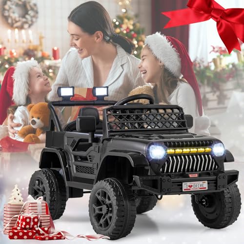 Kids Ride On Truck (Black / 37" × 24.5" × 25.5'')