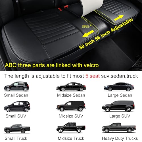 Back Seat Covers (Black / 1x Rear Seat Covers)