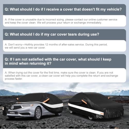 10 Layers Sedan Car Cover Custom Fit for Acura TL (Black Gray / Custom Fit for Acura TL/TLX)