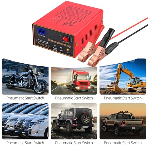 12 24V Battery Charger 10A (red)