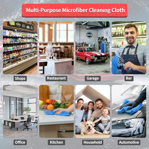 Shop Towels 100 Pack Microfiber Towels for Cars