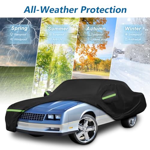 Car Cover for Chevy Monte Carlo 1970 (Black / for Chevy Monte Carlo 1970-1988)