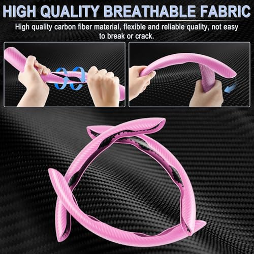 3pcs Carbon Fiber Anti (Pink / Universal (3pcs))