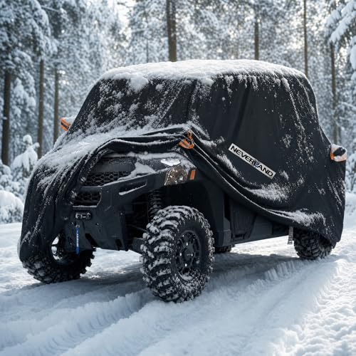 UTV Cover Heavy Duty Ranger Cover Waterproof 4 (XL: 165"Lx 67"Wx 76"H (Double Row Seats Plus))