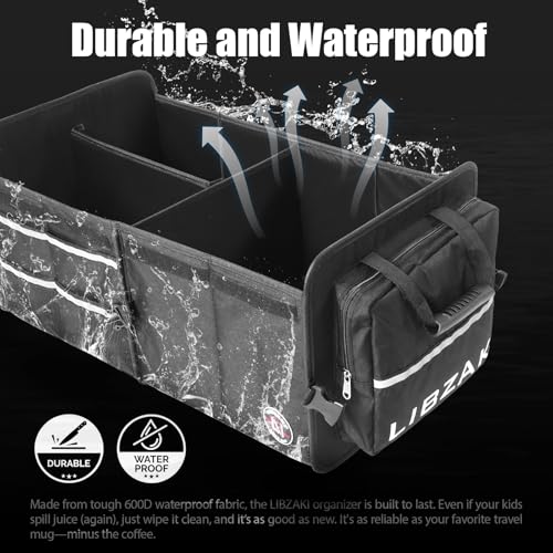 LIBZAKI Car Trunk Storage Organizer (Standard / Black)