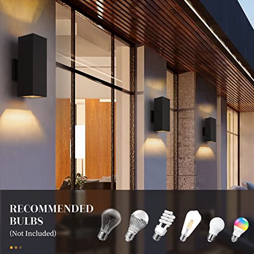 Porch Lights Outdoor Modern (Black/Style 1 / 13inch (2 lamps))