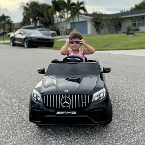 12V Toddler Ride On Car Mercedes Benz AMG GLC63S Coupe 2 Speed Black (Black)