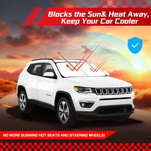 Windshield Sun Shade for Jeep Compass 2017 (for Jeep Compass 2017-2026 2027)