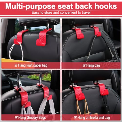 Car Purse Hook (Red-CF)