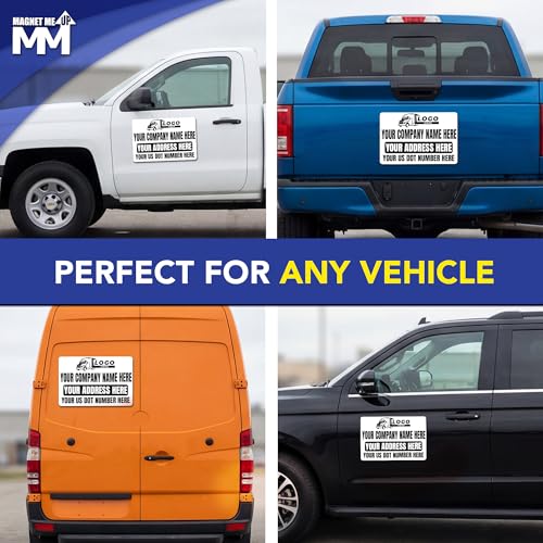 Custom Car Magnet 12x18 Inch 2 Pack (12" x 18" US DOT)