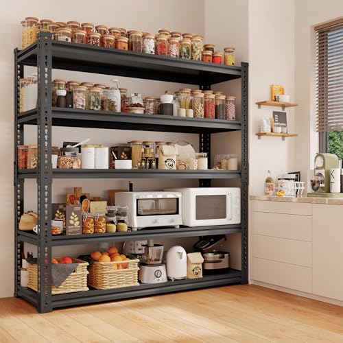 5 Tier 3000 lbs Heavy Duty Metal Garage Shelf (48" W*24" D*72" H)