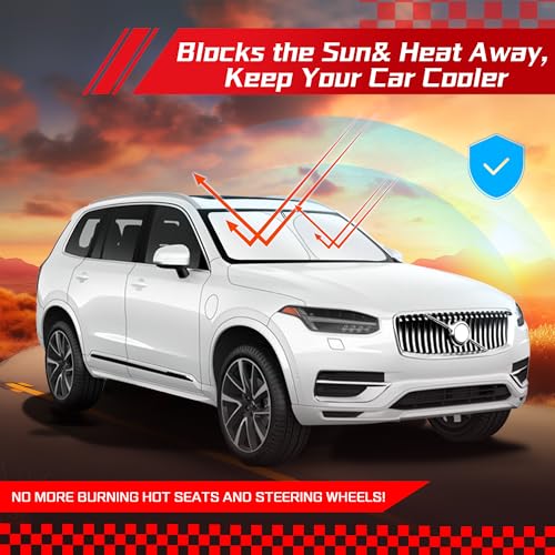 Windshield Sun Shade for Volvo XC90 2016 (for Volvo XC90 2016-2026 2027)