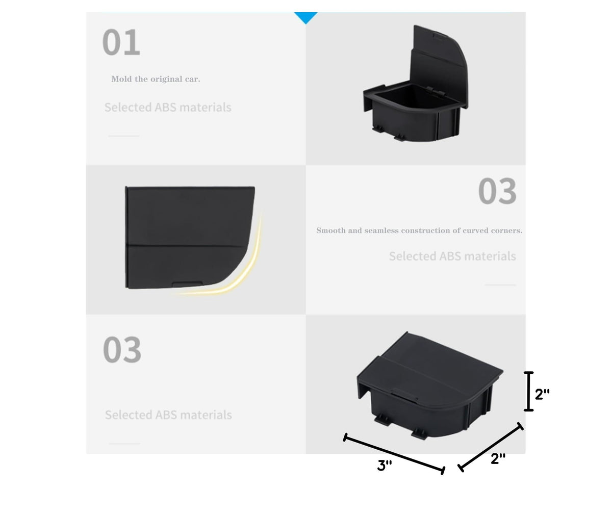 Center Console Organizer for BMW X3 iX3 X4 iX4 M3 2019 (Accessories-01)