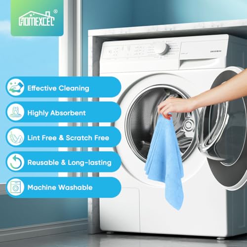 Microfiber Cleaning Cloth 20 PK (Blue / 11.5 x 11.5 Inch)
