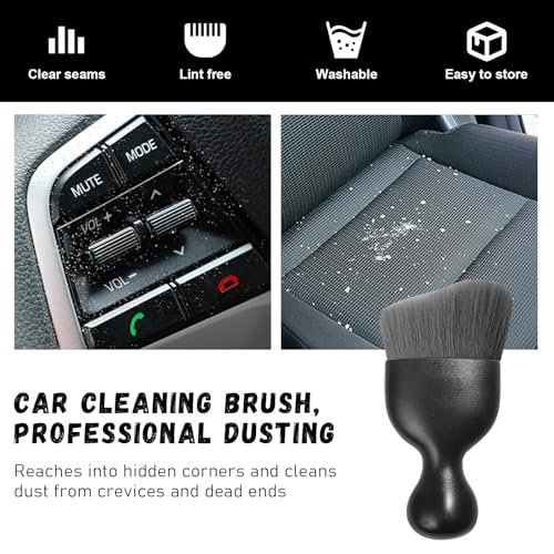 2 PCS Car Detailing Brush (Gray / 2 PCS)