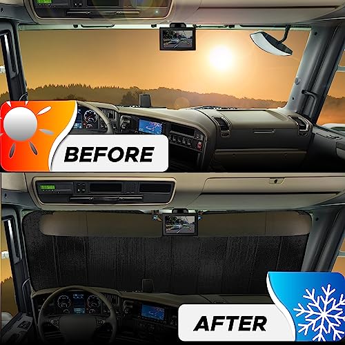 Accordion Sun Shade Windshield for Trucks (XX-Large)