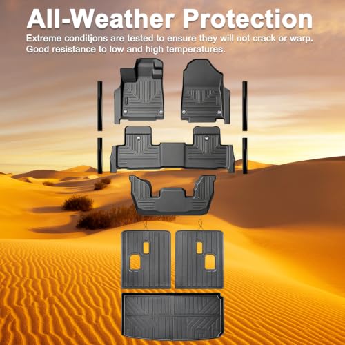 Floor Mats Cargo mats Backrest Mat Door Sill Guards for Acura MDX 2022