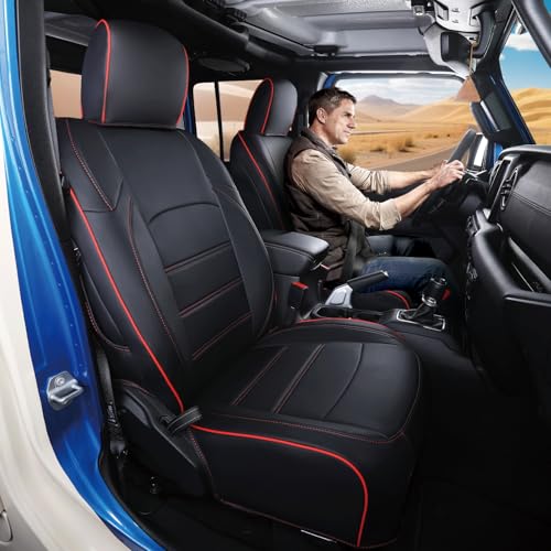 Custom Seat Covers for 2020 (Black+Red Line)