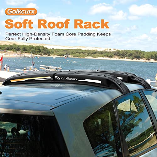 Universal Soft Roof Rack Pads for Kayak(Black)