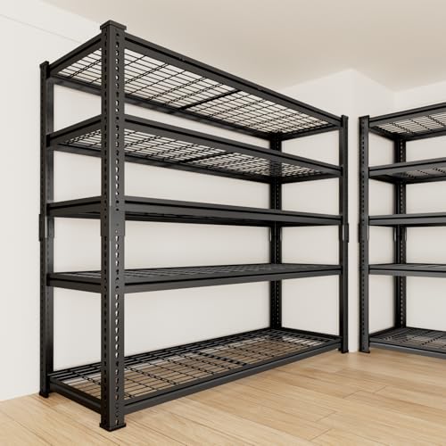Storage Shelves (Black / 5 tier 48" L x 18" W x 72" H 1 PC)