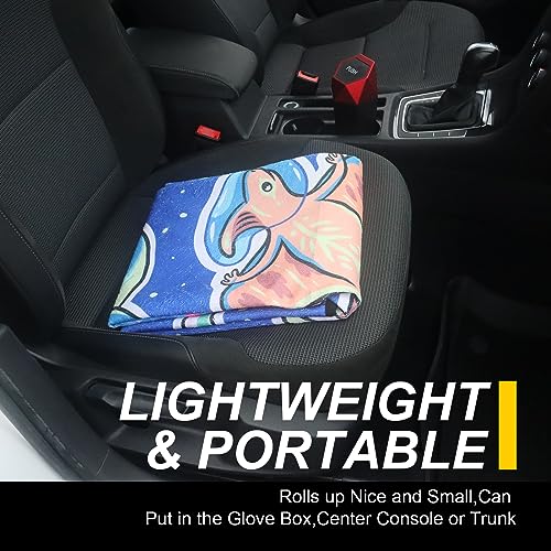 Back Seat Cover for Car Trucks Van SUV (Rear Bench Seat Towel / Cartoon Dinosaur)