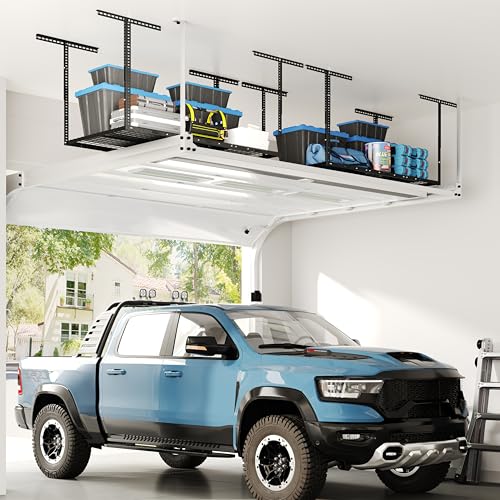 3x6 Overhead Garage Ceiling Storage Rack (Black / 3x6 ft)