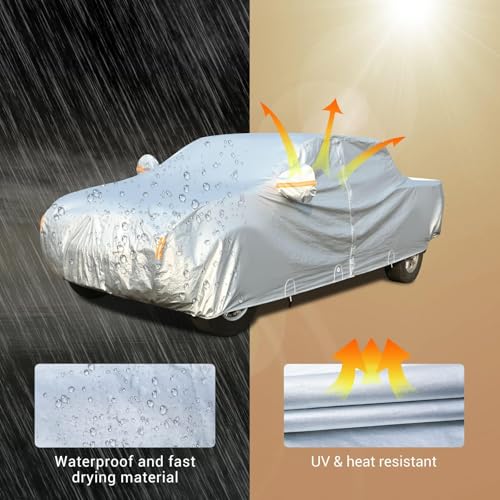 Truck Cover Waterproof All Weather (Light Silver / TXL:for Truck( Lenght 245"))