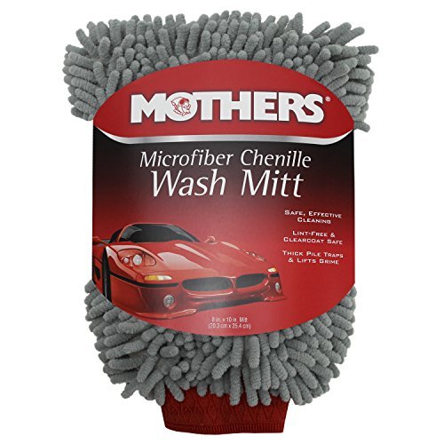 968801 Mothers Premium Chenille Car Wash Mitt (1 Pack)