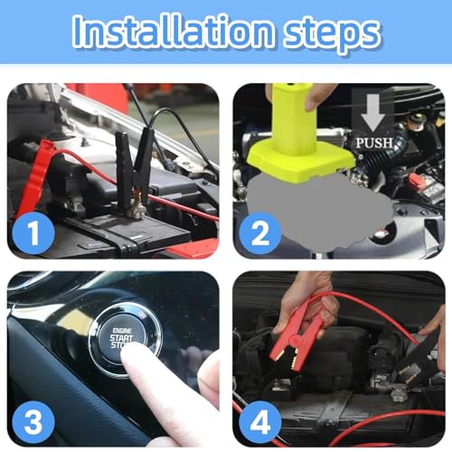2FT Portable Jumper Starter Cable Adapter Compatible with Ryobi 18V Battery