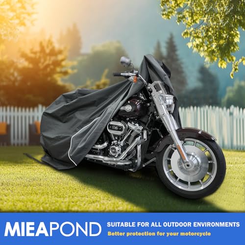 Motorcycle Cover for Harley Davidson Cruiser Softail Waterproof (104"-Cruiser)